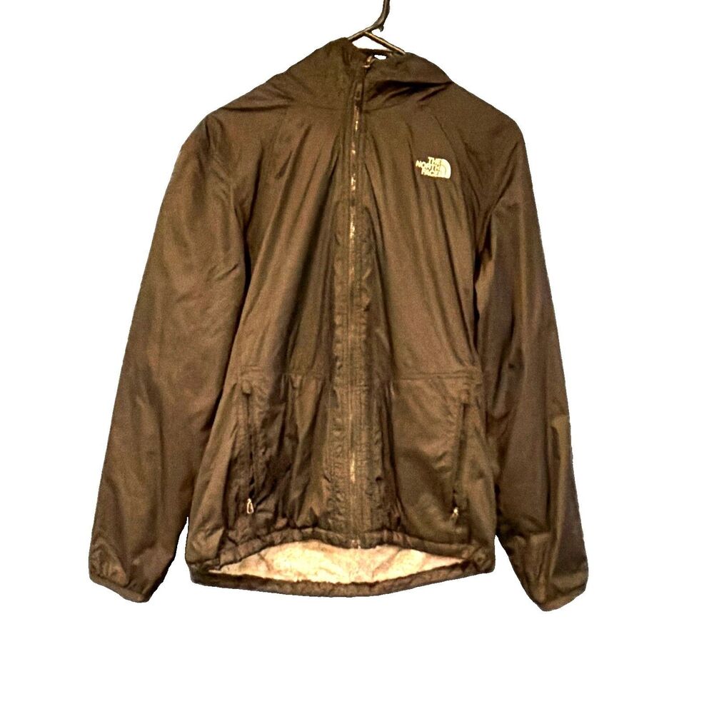 The North Face Women’s L Black Full Zip Hooded Jacket w/ Polyester Lining